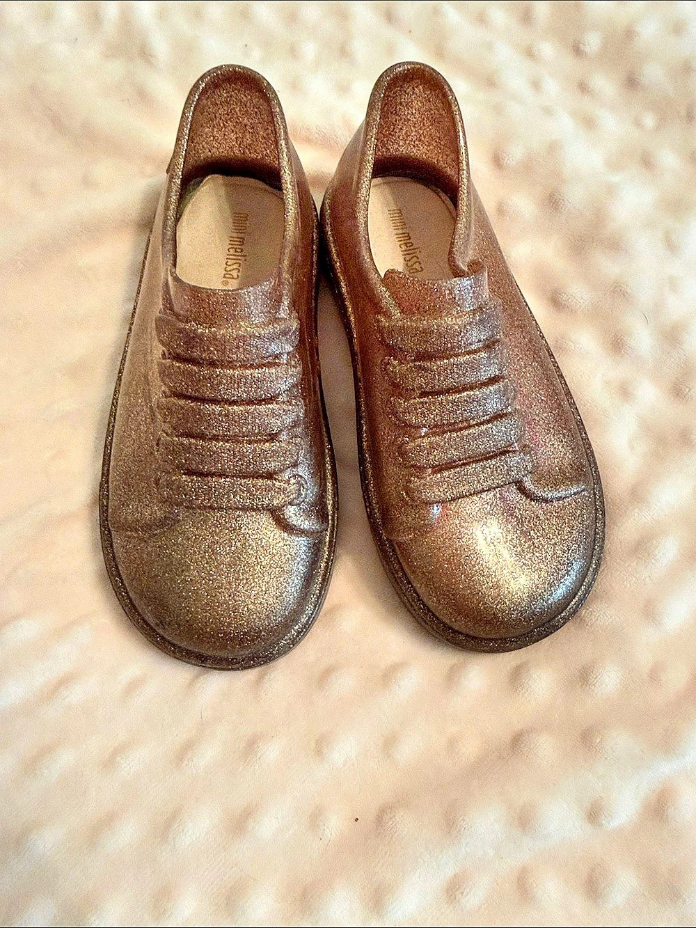 Mini Melissa Be Sneaker Rose Gold Slip-On Sneakers